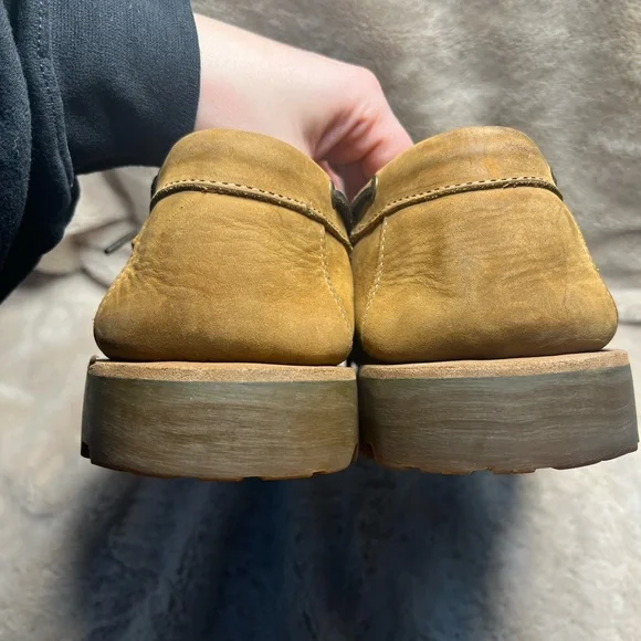 Cabela's Brown Leather Slip-On Moc Boat Loafer Shoes Men's US 13 - Picture 7 of 7